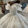 off the shoulder princess wedding dress-1099-004
