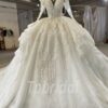 wedding dress with detachable sleeves-1103-004