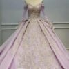 light purple wedding dress 1111-001