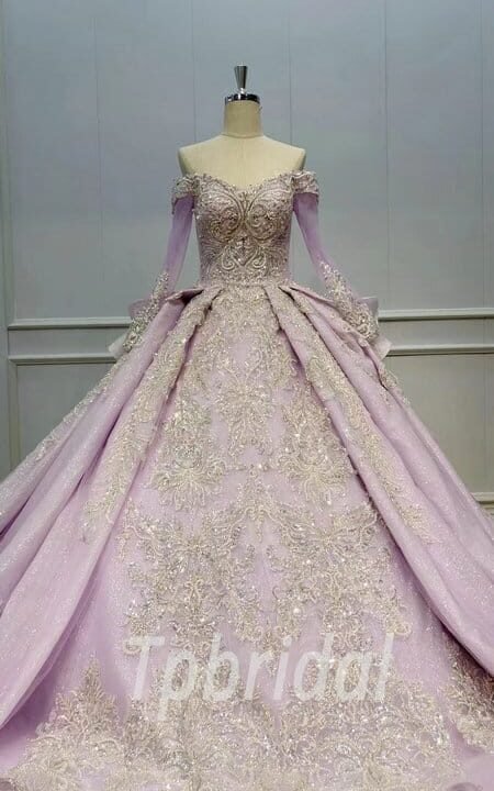 light purple wedding dress 1111-001