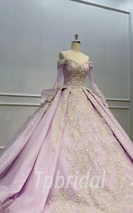 light purple wedding dress 1111-002