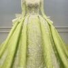 lime green wedding dress 1109-001