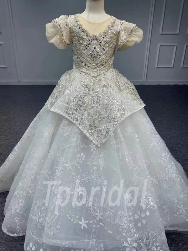 flower girl dresses white 1114-001