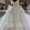 long sleeve princess wedding dress 1121-004