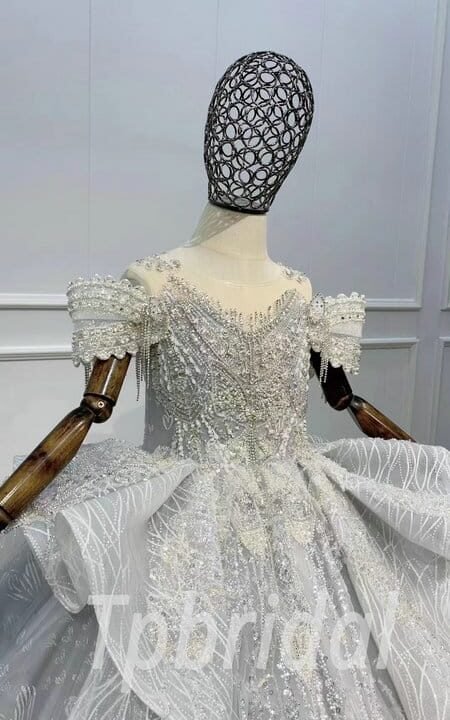 grey flower girl dress 1126-003