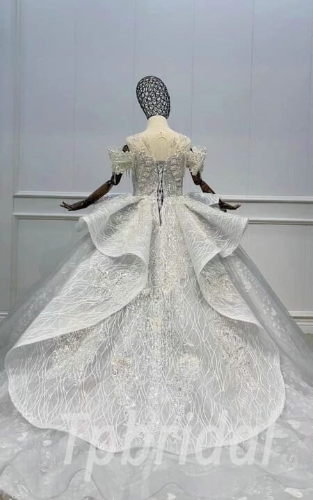 grey flower girl dress 1126-004