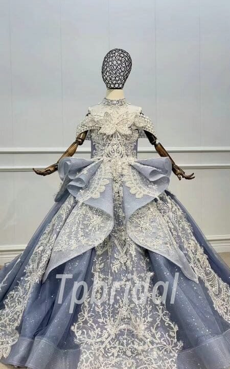 grey flower girl dresses 1131-001