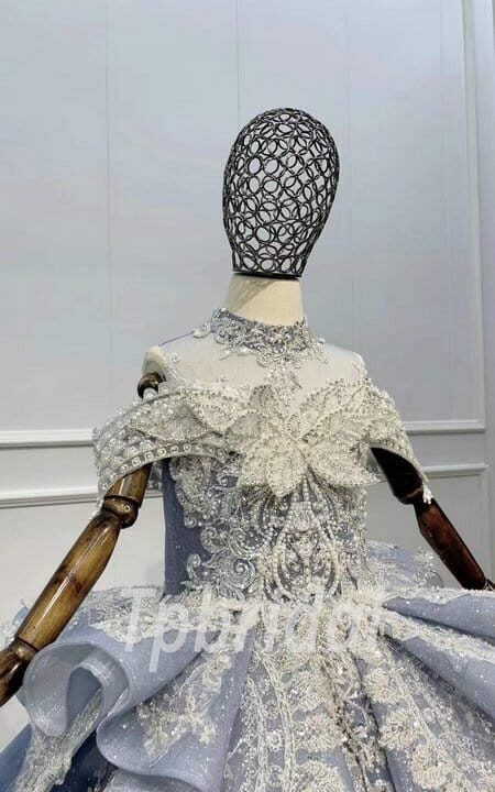 grey flower girl dresses 1131-002