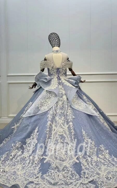 grey flower girl dresses 1131-003