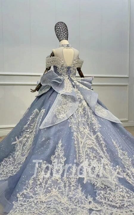 grey flower girl dresses 1131-004