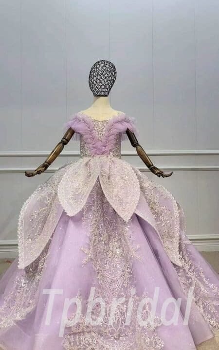 lavender flower girl dress 1127-001