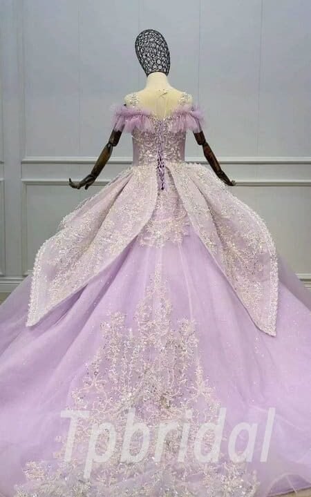 lavender flower girl dress 1127-004