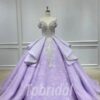 purple lace wedding dress 1136-001