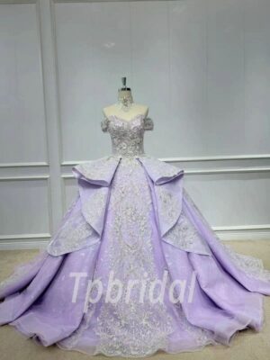 purple wedding dress 1135-001