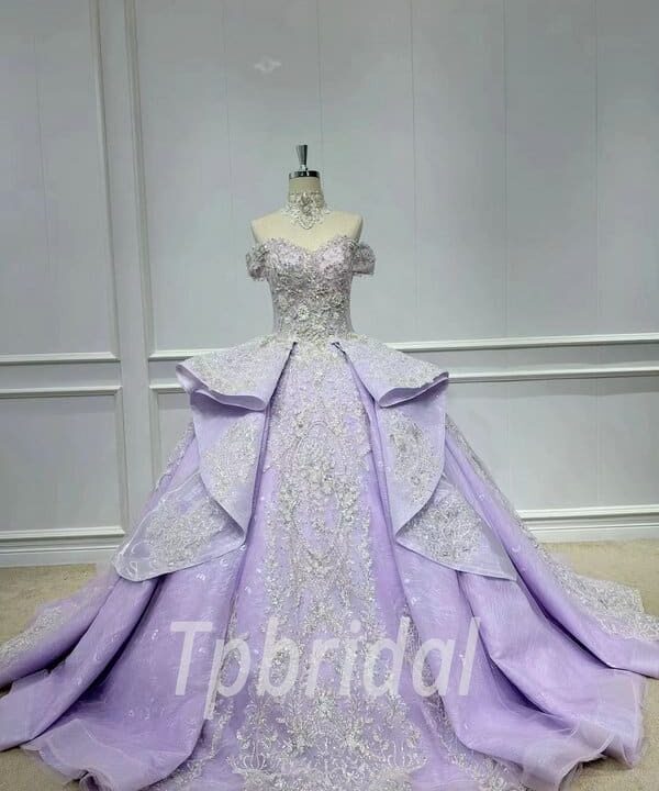 purple wedding dress 1135-001