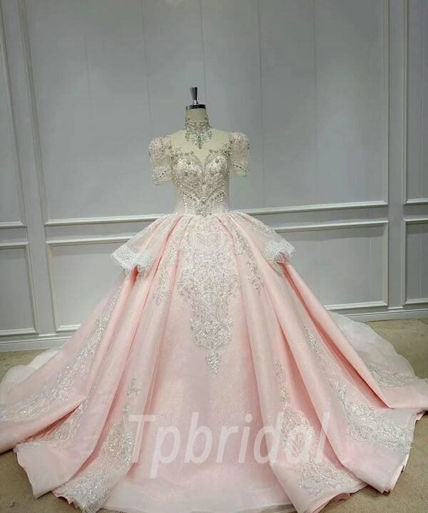 pink wedding dress 1138-001