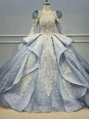 grey sweet16 birthday dress 1165-001