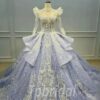 purple lace wedding dress 1161-001