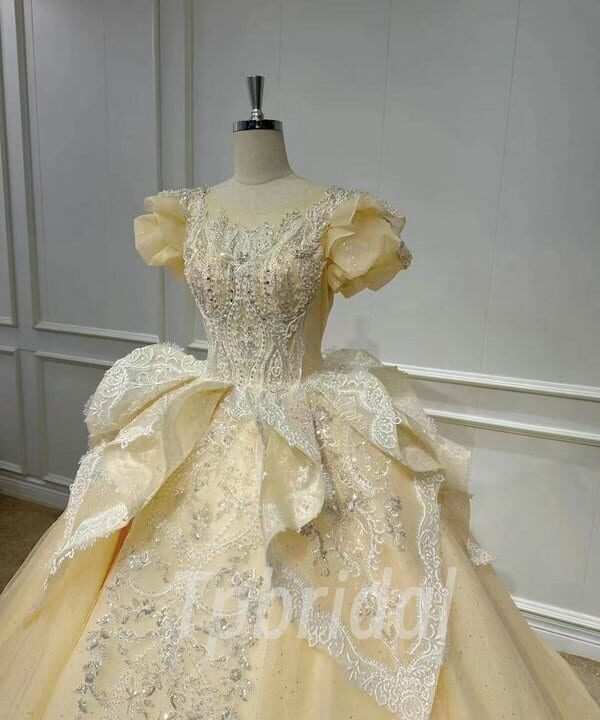 yellow quinceanera dress 1159-002