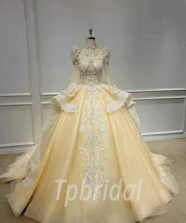 yellow wedding dress 1154-001