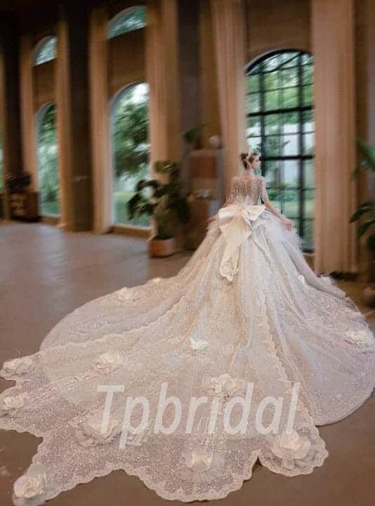 ball gown wedding dress with bling 1176-009