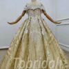 gold sequin flower girl dress 1183-002
