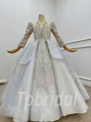 light purple flower girl dress 1184-001