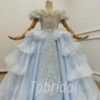 light blue flower girl dress 1186-004