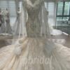 mermaid wedding dress with cape 1191-007