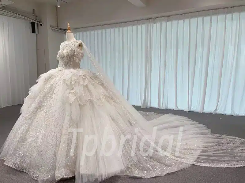 cape wedding dress 1198-006