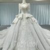 grey wedding dress 1195-008