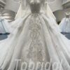 wedding dress with double train 1204-005