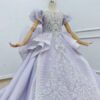 lavender flower girl dresses 1204-001