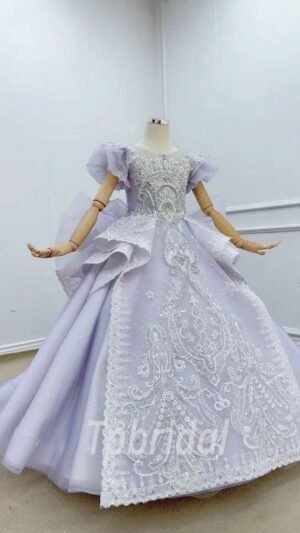 lavender flower girl dresses 1204-001