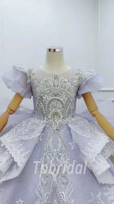 lavender flower girl dresses 1204-002