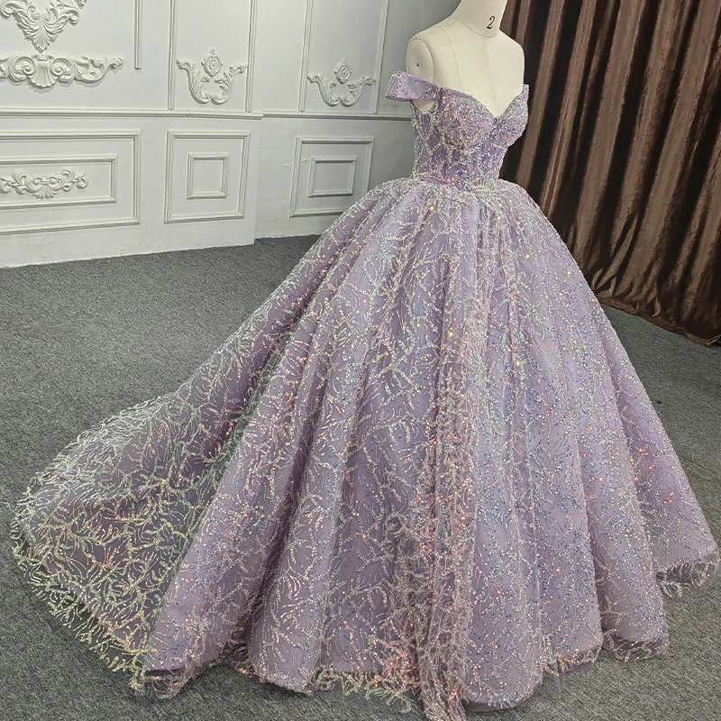 Plus Size 16 Purple Ball Gown on Queenly