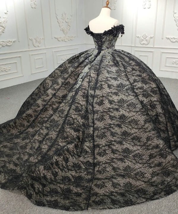 black quinceanera dresses 1244-03