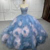 blue and pink quinceanera 1258-05