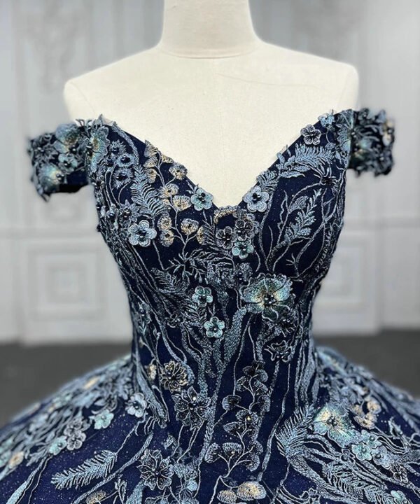 blue sparkly quinceanera dresses 1233-04