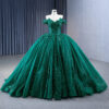 dark green quince dress 1226-01
