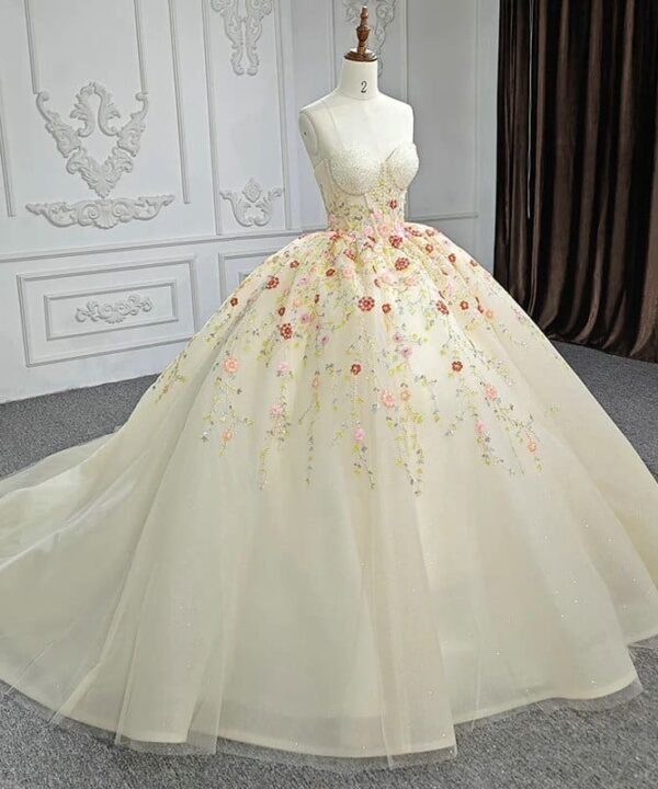 light yellow quinceanera dresses 1232-02