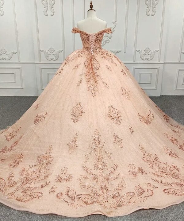 orange quinceanera dresses 1245-05