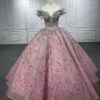 pink and gold quinceanera dresses 1254-05