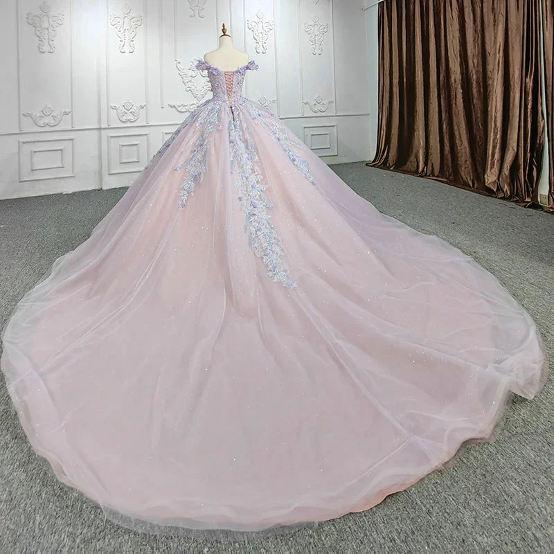 pink and purple quinceanera dress 1241-01