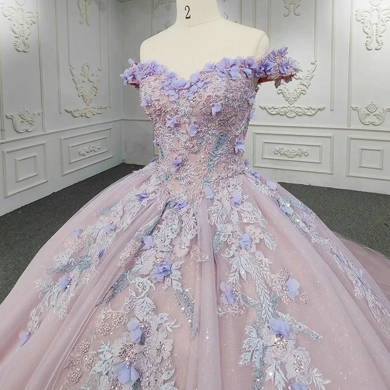 pink and purple quinceanera dress 1241-02