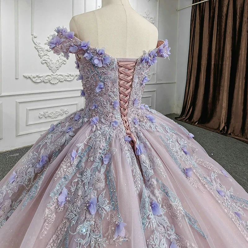 pink and purple quinceanera dress 1241-03