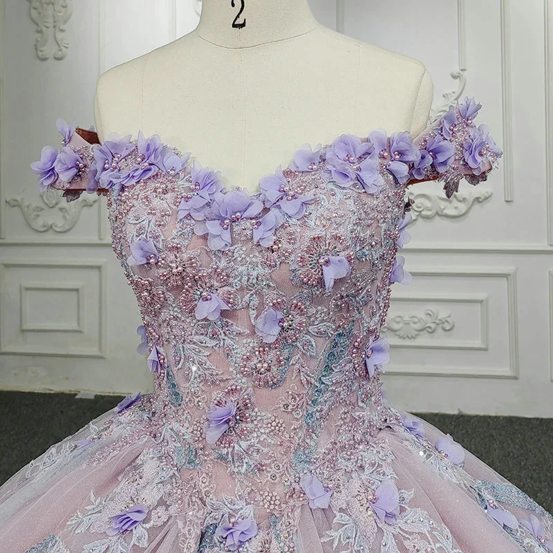 pink and purple quinceanera dress 1241-04