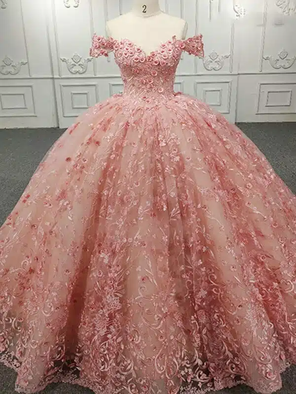 pink ball gown 1243-02
