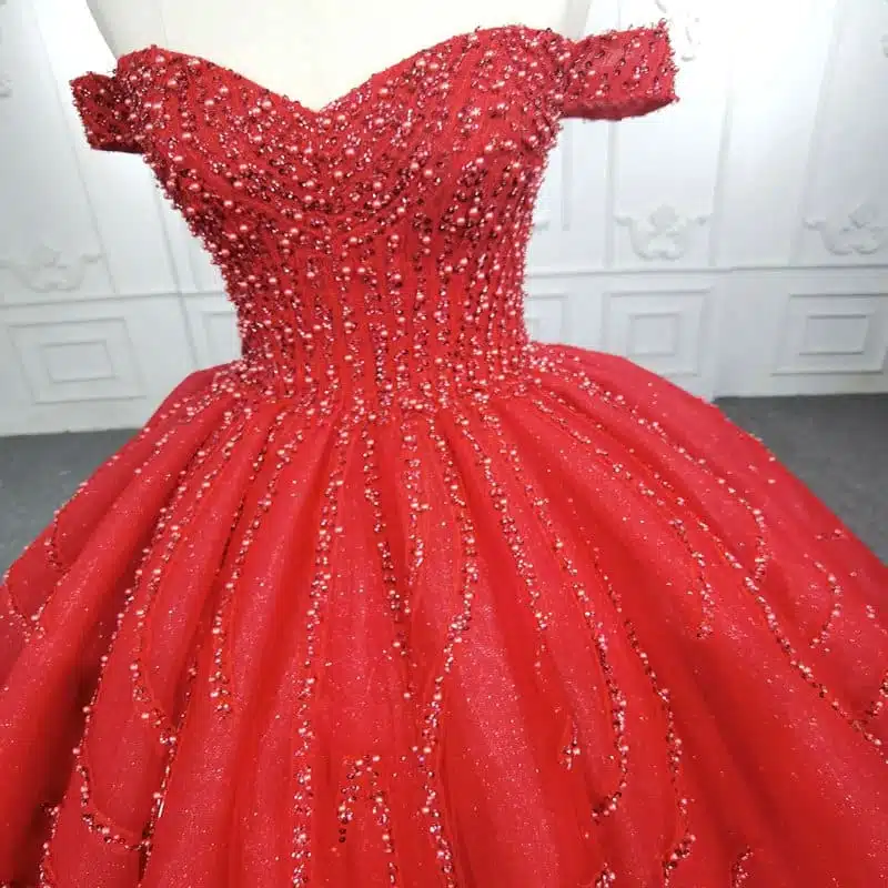 red princess ball gown 1240-01