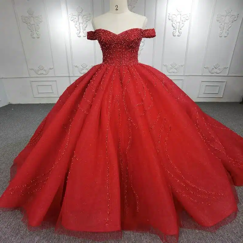 red princess ball gown 1240-04